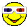 3-D Smiley with Cheap Glasses